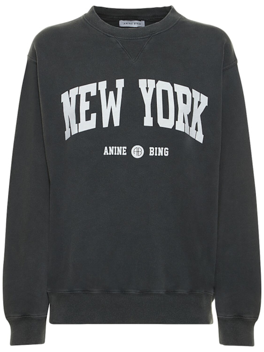 ANINE BING: Ramona New York university sweatshirt - women_0 | Luisa Via Roma