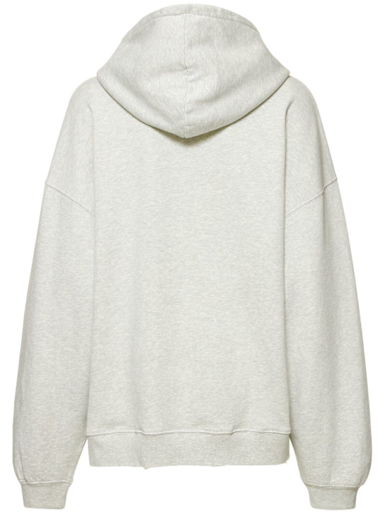 ANINE BING: Harvey logo jersey sweatshirt - Grey - women_4 | Luisa Via Roma
