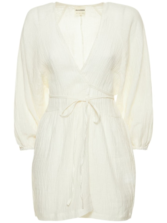 Zulu & Zephyr: Top de lino - Blanco - women_0 | Luisa Via Roma