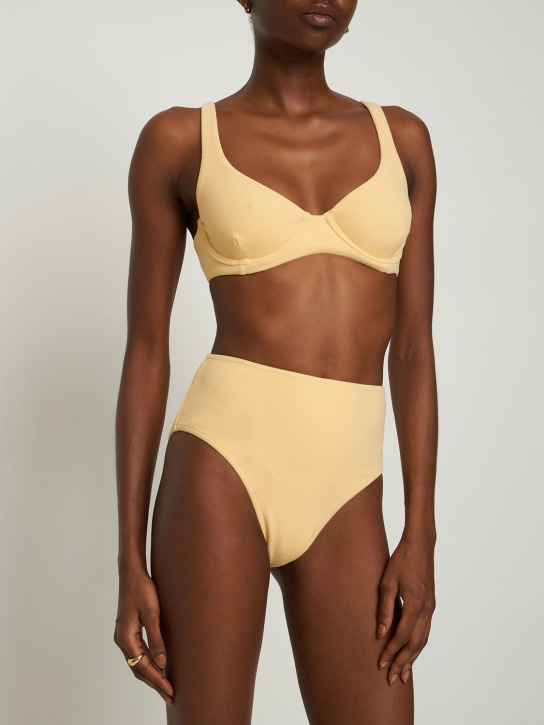 Zulu & Zephyr: Towelling high waisted bikini brief - Gelb - women_1 | Luisa Via Roma