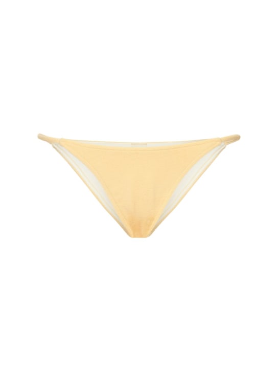 Zulu & Zephyr: Towelling curve bikini brief - Yellow - women_0 | Luisa Via Roma