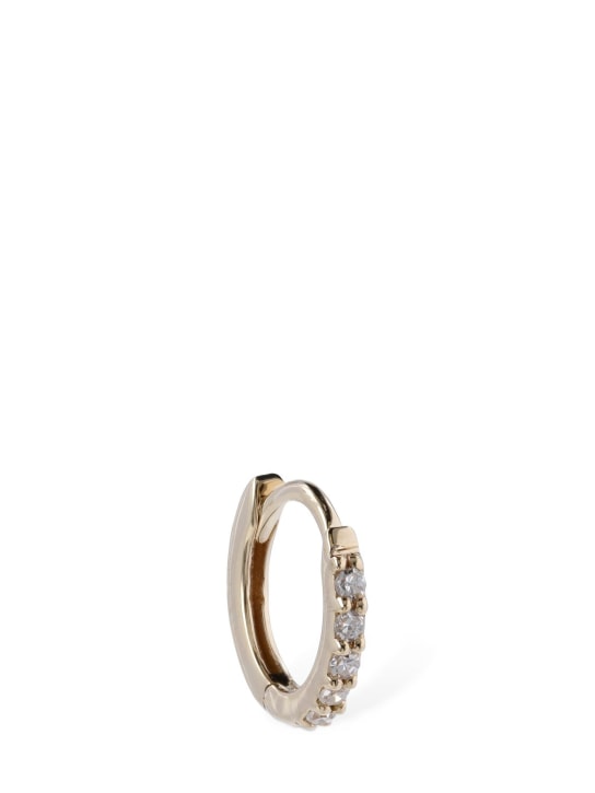 Maria Black: 6mm Lamarr 14kt & diamond mono earring - Gold/Crystal - women_0 | Luisa Via Roma