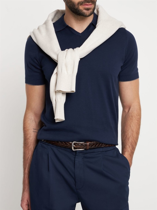 Brunello Cucinelli: Classic cotton polo - men_1 | Luisa Via Roma