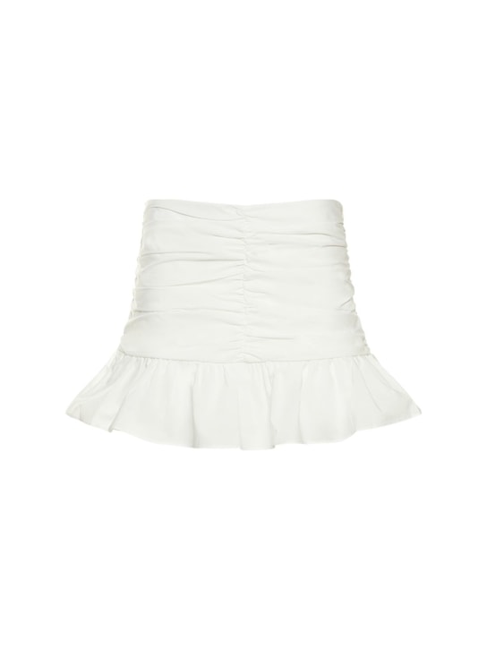 Designers Remix: Sandrine cotton poplin mini skirt - Ivory - women_0 | Luisa Via Roma