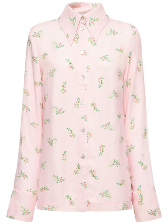 Sleeper: Blossom ビスコースシャツ - ピンク - women_0 | Luisa Via Roma