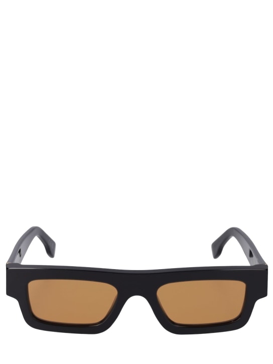 Retrosuperfuture: Quadratische Sonnenbrille aus Acetat „Colpo“ - Schwarz/ Braun - men_0 | Luisa Via Roma