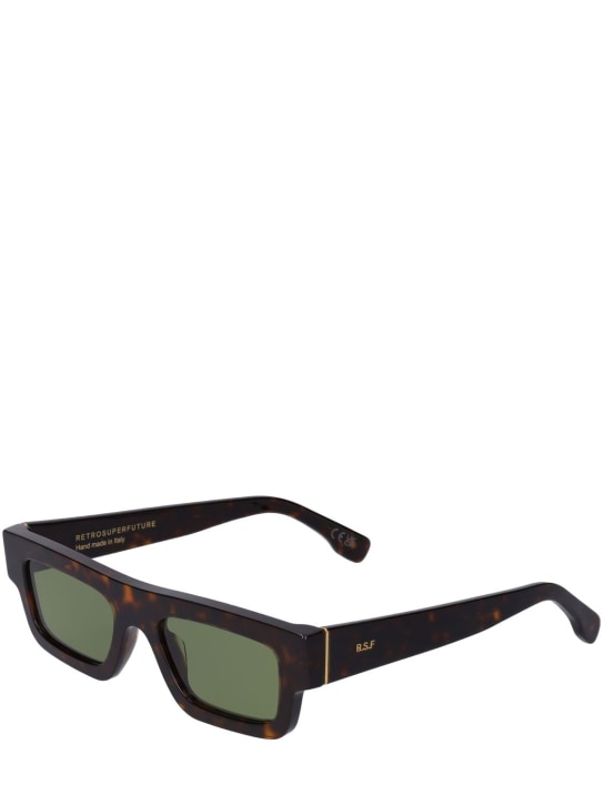 Retrosuperfuture: Colpo 3627 squared acetate sunglasses - Havana/Green - women_1 | Luisa Via Roma