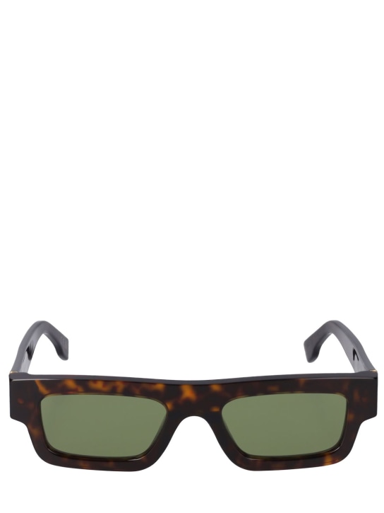 Retrosuperfuture: Colpo 3627 squared acetate sunglasses - Havana/Green - men_0 | Luisa Via Roma