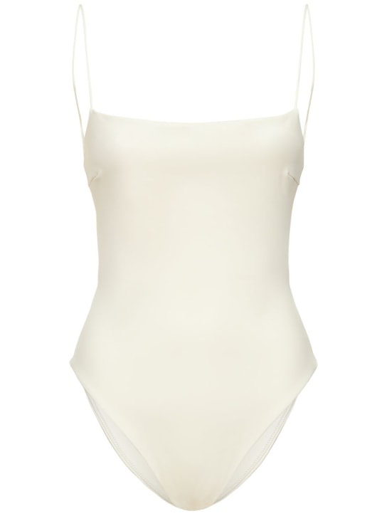 Ziah: Bañador entero con tirantes finos - Blanco - women_0 | Luisa Via Roma