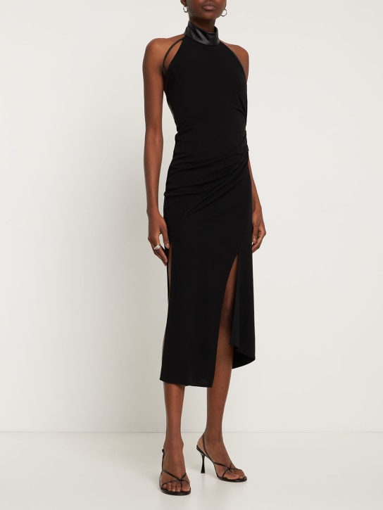 Helmut Lang: Vestito midi in viscosa - women_1 | Luisa Via Roma