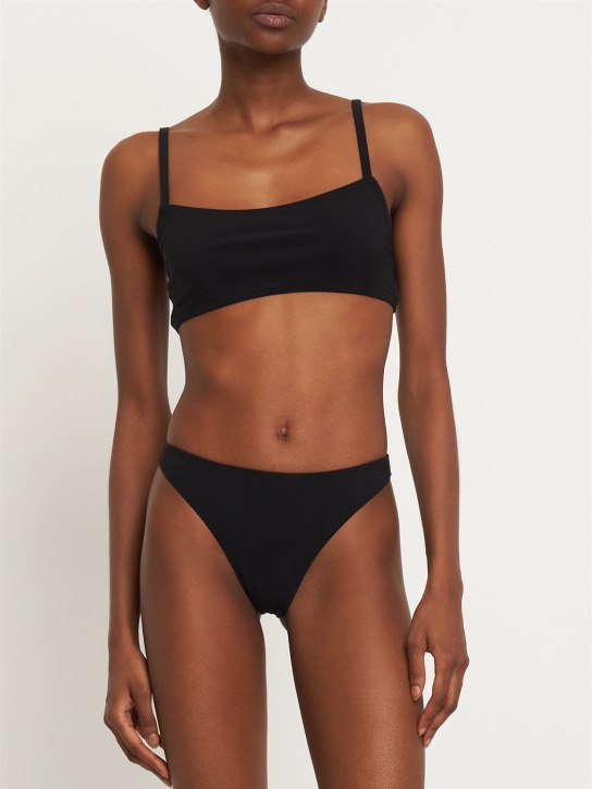 Lido: Undici low waist bikini - Black - women_1 | Luisa Via Roma