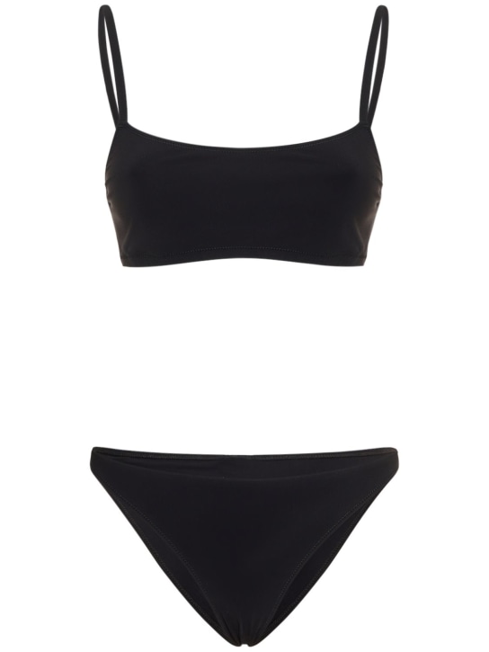 Lido: Undici low waist bikini - Black - women_0 | Luisa Via Roma