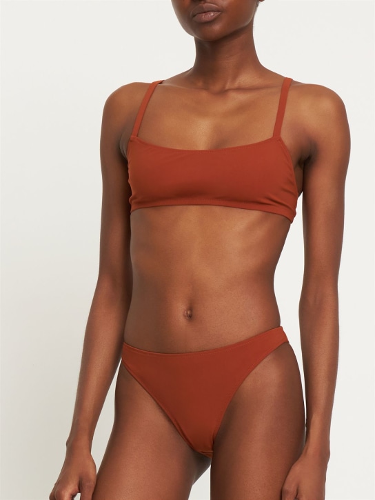 Lido: Undici low waist bikini - Terracotta - women_1 | Luisa Via Roma