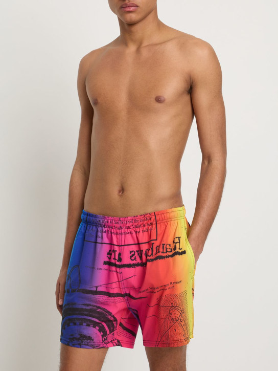 MSFTSrep: Bañador shorts de techno estampado - Multicolor - men_1 | Luisa Via Roma