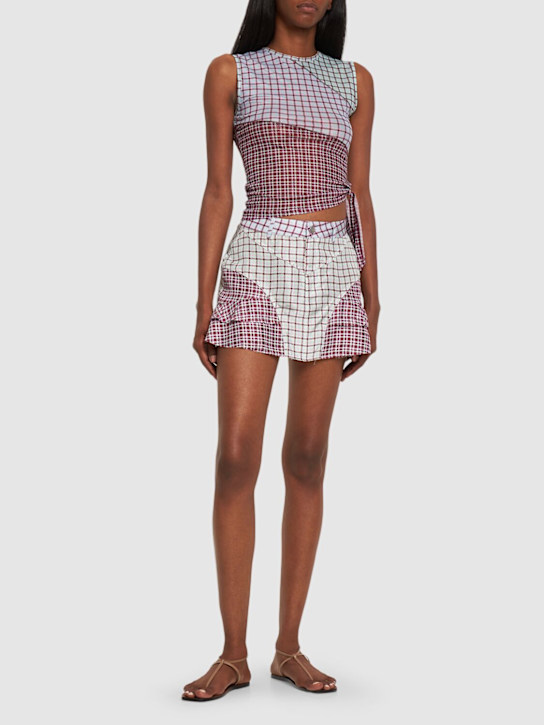 Miaou: Paris シルクミニスカート - マルチカラー - women_1 | Luisa Via Roma