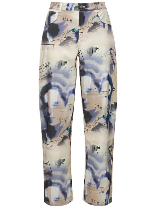 Miaou: Fargo printed straight pants - Multicolor - women_0 | Luisa Via Roma