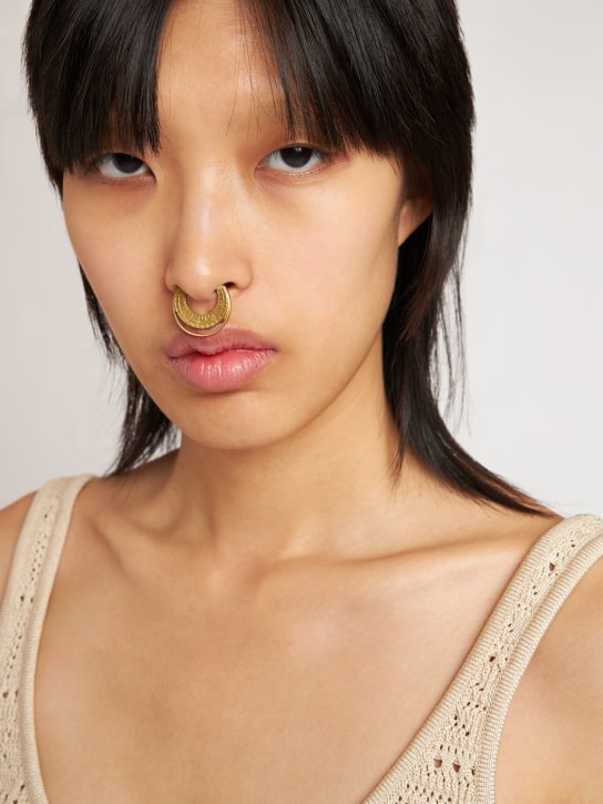 Balmain: Zodiac nose ring - Gold - women_1 | Luisa Via Roma