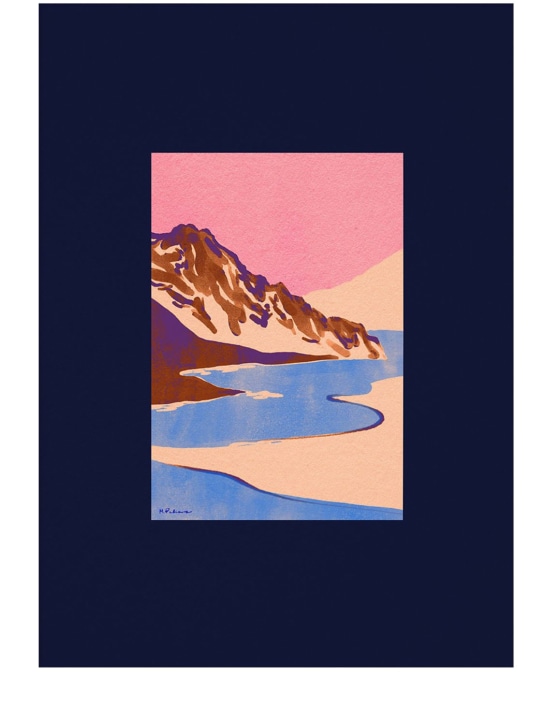 Paper Collective: Poster „Blaue Landschaft“ - Blau - ecraft_0 | Luisa Via Roma
