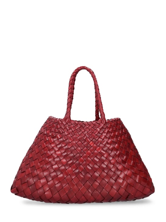 Dragon Diffusion: Small Santa Croce leather shoulder bag - Bordeaux - women_0 | Luisa Via Roma