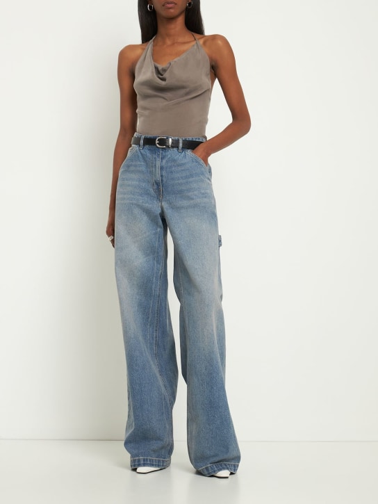 Musier Paris: Cupro-Top „Donatella“ - Grau - women_1 | Luisa Via Roma