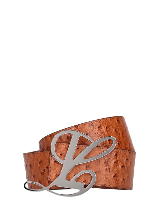 Luar: Ceinture en cuir Ana - Brun Roux - women_0 | Luisa Via Roma