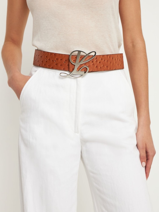 Luar: Ceinture en cuir Ana - Brun Roux - women_1 | Luisa Via Roma