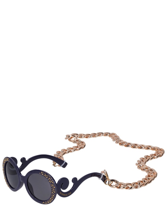 Monnalisa: Occhiali da sole in policarbonato - Navy - kids-girls_3 | Luisa Via Roma