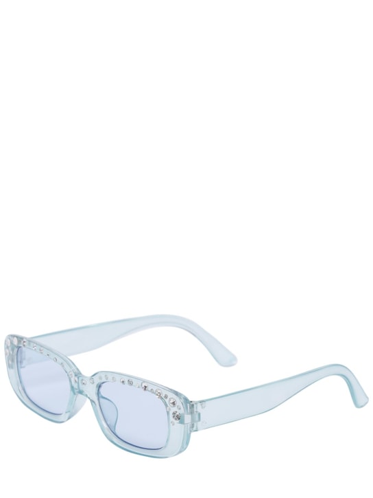 Monnalisa: Squared polycarbonate sunglasses - Açık Mavi - kids-girls_1 | Luisa Via Roma