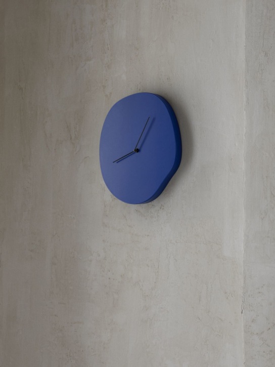 Ferm Living: Horloge murale Melt - Bleu - ecraft_1 | Luisa Via Roma