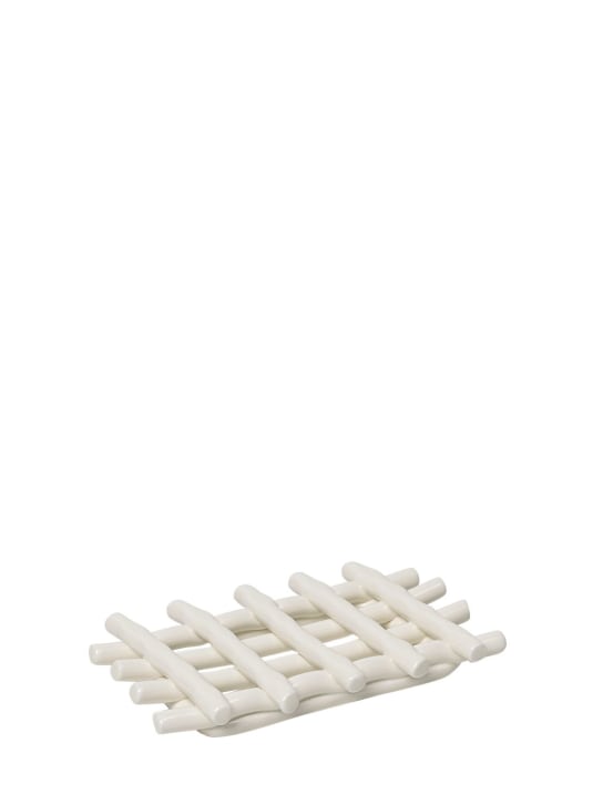 Ferm Living: Ceramic soap tray - Off-White - ecraft_0 | Luisa Via Roma