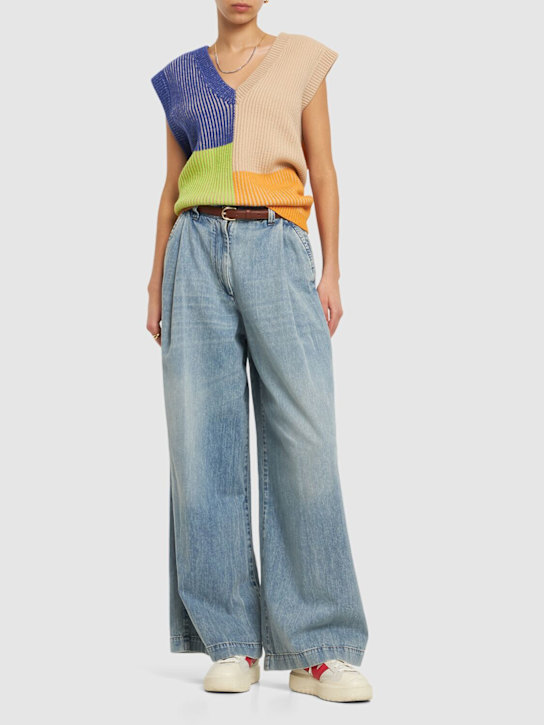 Nagnata: Hinterland vest - Orange/Blue - women_1 | Luisa Via Roma