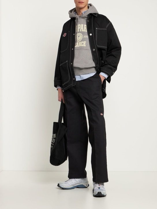 Dickies: Pantaloni workwear con doppio ginocchio - Nero - men_1 | Luisa Via Roma