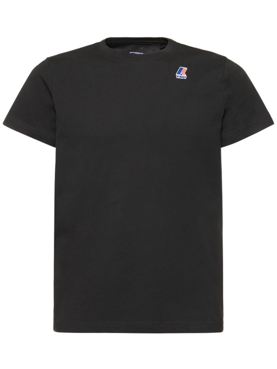 K-Way: T-Shirt mit normaler Passform „Le Vrai Edouard“ - Schwarz - men_0 | Luisa Via Roma