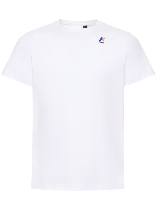 K-Way: T-shirt regular Le Vrai Edouard - Blanc - men_0 | Luisa Via Roma