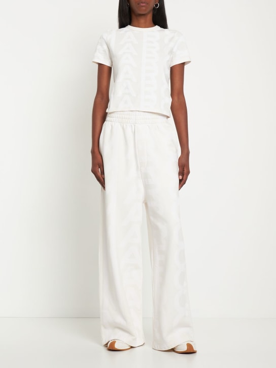 Marc Jacobs: The Monogram Baby Tee cotton t-shirt - White - women_1 | Luisa Via Roma