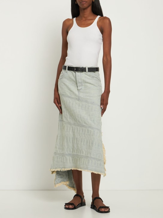 Marc Jacobs: Monogram denim skirt - Hellblau - women_1 | Luisa Via Roma