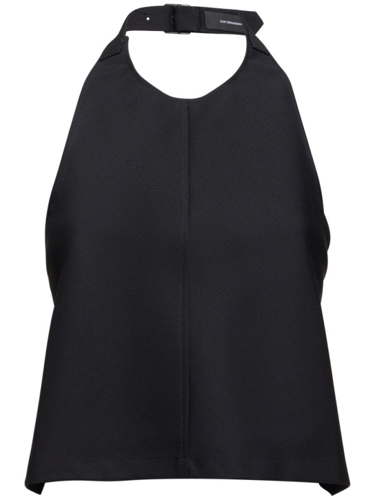 Wardrobe.nyc: Bib羊毛上衣 - 黑色 - women_0 | Luisa Via Roma