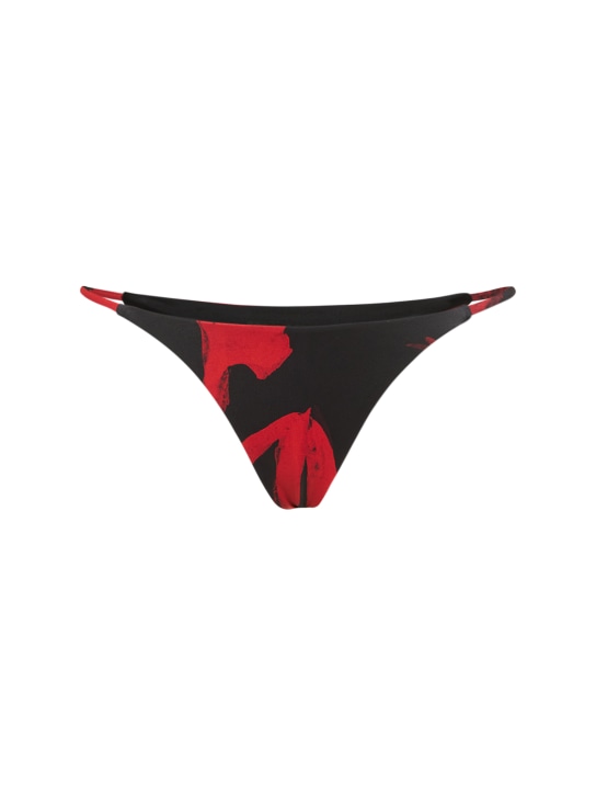 Louisa Ballou: Printed bikini bottoms - Red/Multi - women_0 | Luisa Via Roma