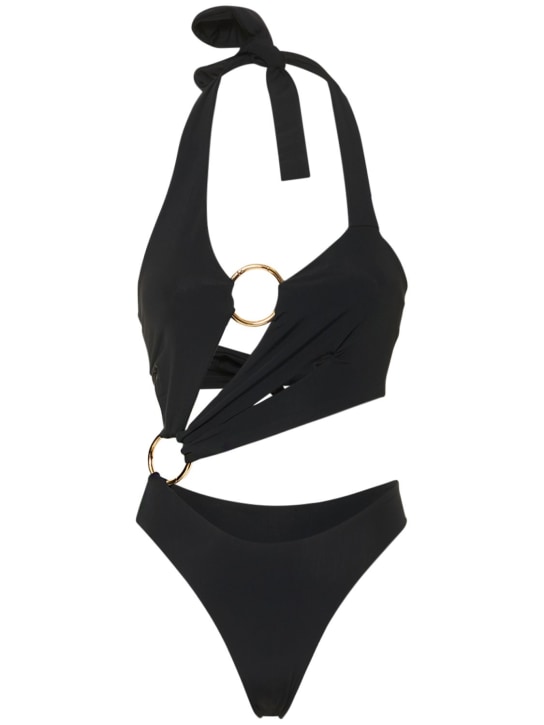 Louisa Ballou: Sex wax onepiece swimsuit - Black - women_0 | Luisa Via Roma