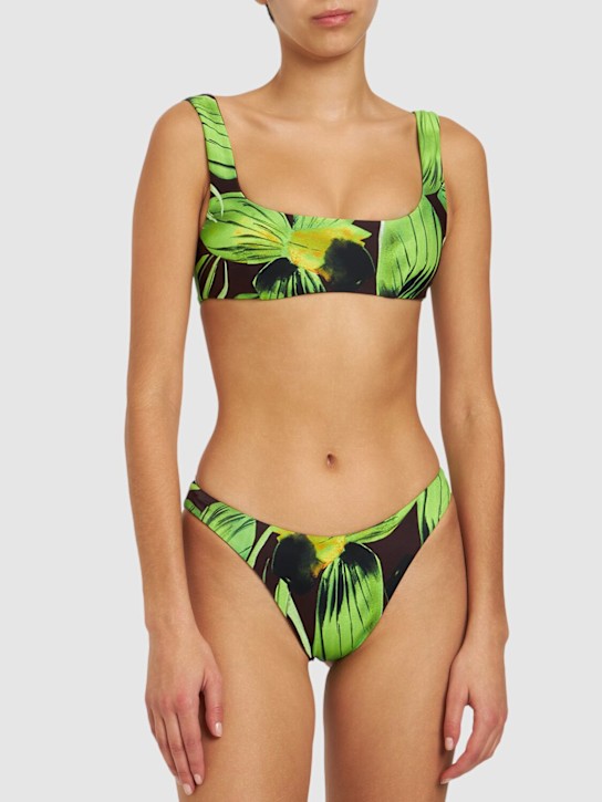 Scoop printed bikini top - Thumbnail 2