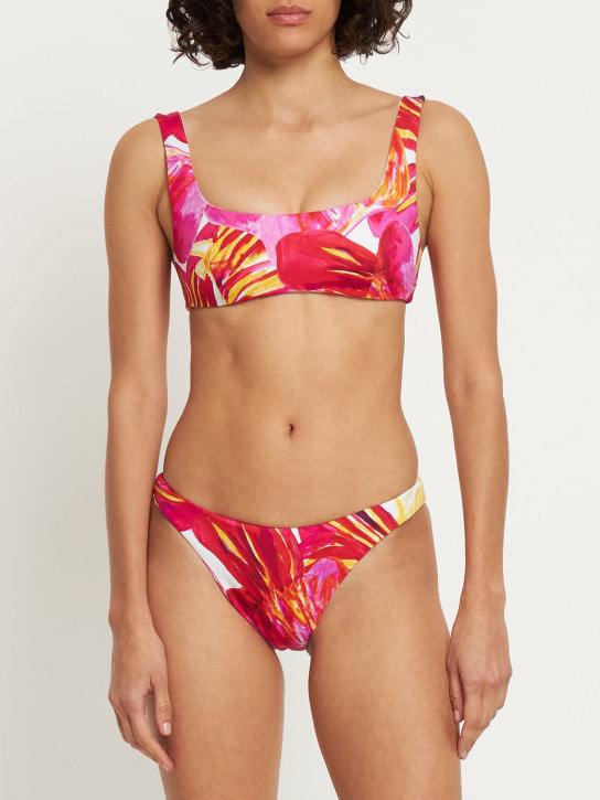 Louisa Ballou: Scoop printed bikini bottom - Renkli - women_1 | Luisa Via Roma