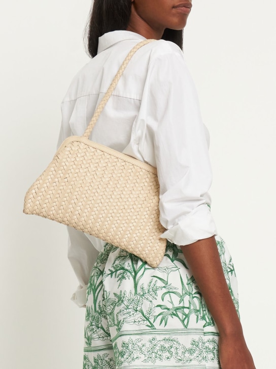 Bembien: Le Sac woven leather shoulder bag - Cream - women_1 | Luisa Via Roma