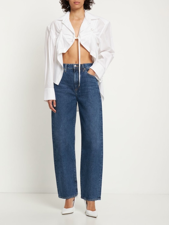 Goldsign: The Idris 하이 라이즈 베기 테이퍼드 진 - 블루 - women_1 | Luisa Via Roma