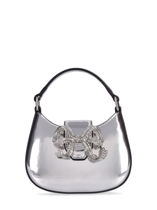 Self-portrait: Micro curved bow leather top handle bag - women_0 | Luisa Via Roma