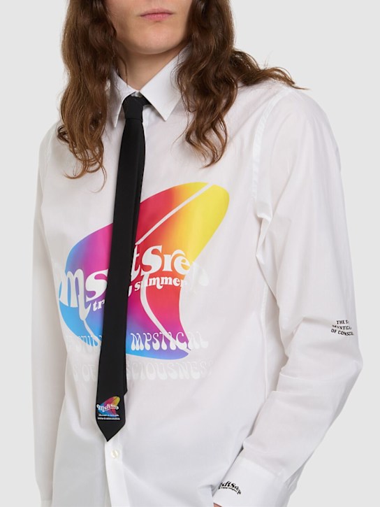 MSFTSrep: Trippy Summer print wool blend tie - Black - men_1 | Luisa Via Roma