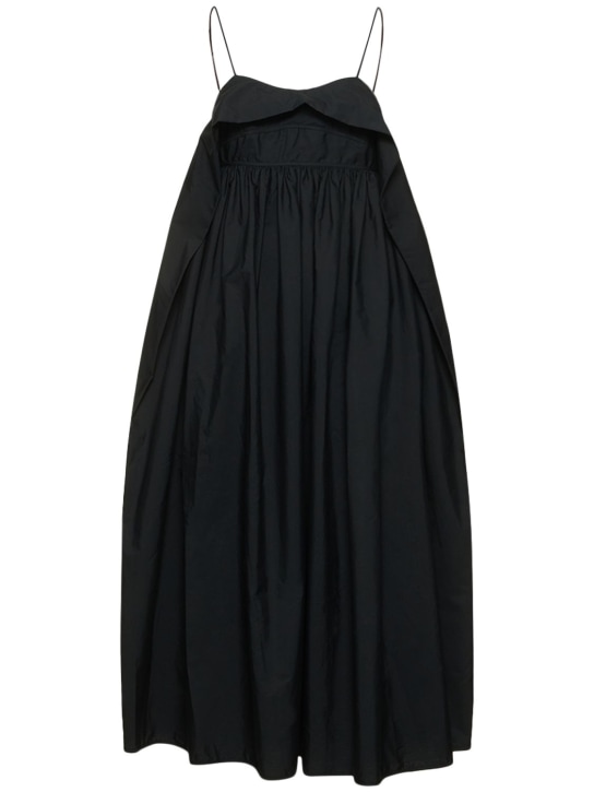 Cecilie Bahnsen: Susa cotton midi dress - Black - women_0 | Luisa Via Roma