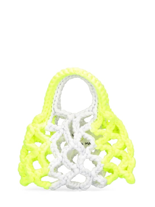 Forte_forte: Sac à main en crochet bicolore - women_0 | Luisa Via Roma