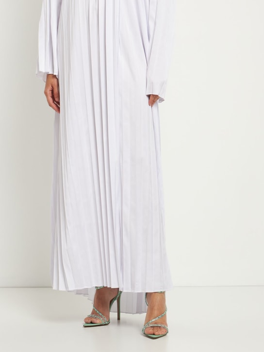 Andrea Wazen: 105mm Sandaletten aus Leder & PVC „Dassy Sunset“ - Grün - women_1 | Luisa Via Roma