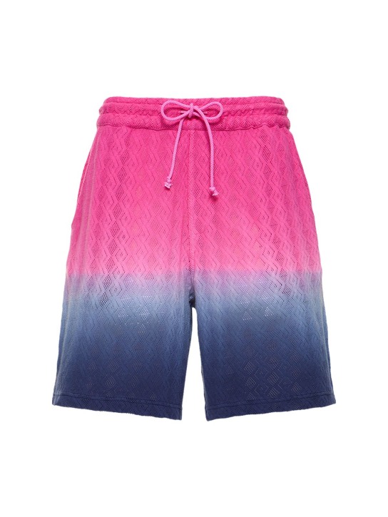 Agr: BAUMWOLLSPITZEN-SHORTS - Pink/Midnight - women_0 | Luisa Via Roma