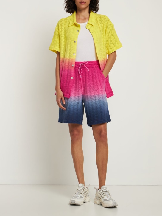 Agr: BAUMWOLLSPITZEN-SHORTS - Pink/Midnight - women_1 | Luisa Via Roma